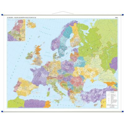 Europa. Mapa Ścienna Kody Pocztowe 1:4 500 000 Europa. Mapa Ścienna Kody Pocztowe 1:4 500 000