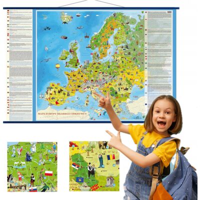 Artglob Europa Młodego Odkrywcy mapa ścienna dla dzieci Artglob Europa Młodego Odkrywcy mapa ścienna dla dzieci