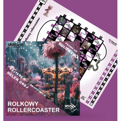 FAITBOOK „Rolkowy Rollercoaster” – książka z grą, gra planszowa, RAJTERS FAITBOOK „Rolkowy Rollercoaster” – książka z grą, gra planszowa, RAJTERS