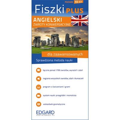 Fiszki Plus. Angielski. Konwersacje dla zaawansowanych. Poziom B2-C1 Fiszki Plus. Angielski. Konwersacje dla zaawansowanych. Poziom B2-C1