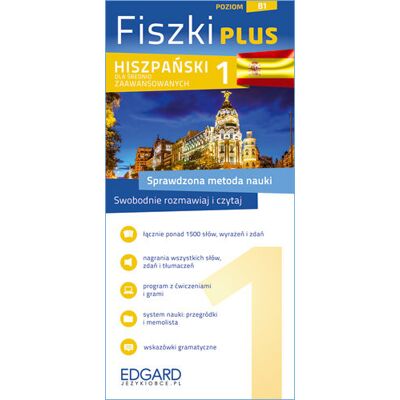 Fiszki Plus. Hiszpański dla średnio zaawansowanych 1. Poziom B1 Fiszki Plus. Hiszpański dla średnio zaawansowanych 1. Poziom B1