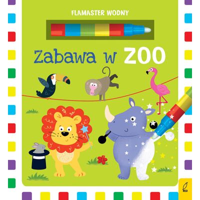 Flamaster wodny. Zabawa w zoo Flamaster wodny. Zabawa w zoo