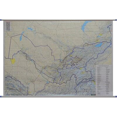 Freytag&Berndt,; mapa ścienna Azja Środkowa, 1:1 500 000 Freytag&Berndt,; mapa ścienna Azja Środkowa, 1:1 500 000