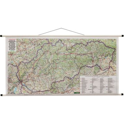 Freytag&Berndt,; mapa ścienna samochodowa Słowacja, 1:400 000 Freytag&Berndt,; mapa ścienna samochodowa Słowacja, 1:400 000
