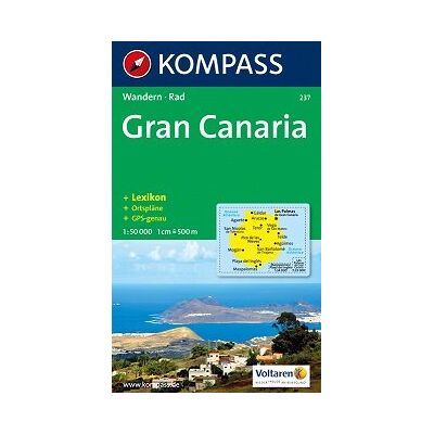 Gran Canaria. Mapa turystyczna 1:50 000 Gran Canaria. Mapa turystyczna 1:50 000