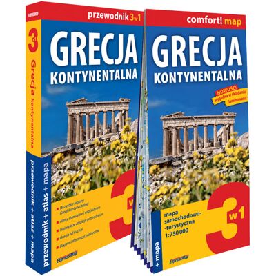 Grecja kontynentalna 3w1: przewodnik + atlas + mapa Grecja kontynentalna 3w1: przewodnik + atlas + mapa