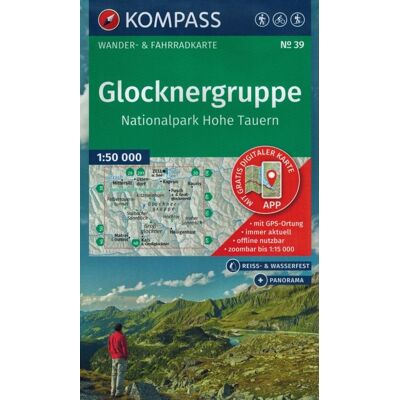 Grossglockner, Wysokie Taury / Glocknergruppe Nationalpark Hohe Tauern. Mapa turystyczna Grossglockner, Wysokie Taury / Glocknergruppe Nationalpark Hohe Tauern. Mapa turystyczna