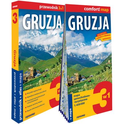 Gruzja 3w1. Przewodnik, atlas i mapa Gruzja 3w1. Przewodnik, atlas i mapa