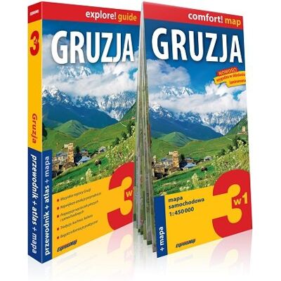 Gruzja 3w1: Przewodnik + atlas + mapa Gruzja 3w1: Przewodnik + atlas + mapa
