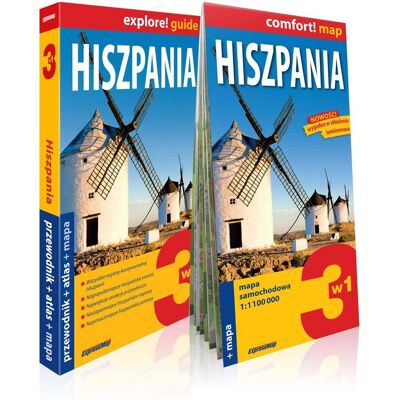 Hiszpania 3w1: Przewodnik + atlas + mapa Hiszpania 3w1: Przewodnik + atlas + mapa
