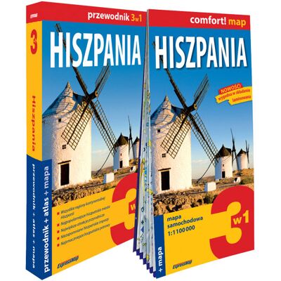 Hiszpania 3w1: przewodnik + atlas + mapa Hiszpania 3w1: przewodnik + atlas + mapa