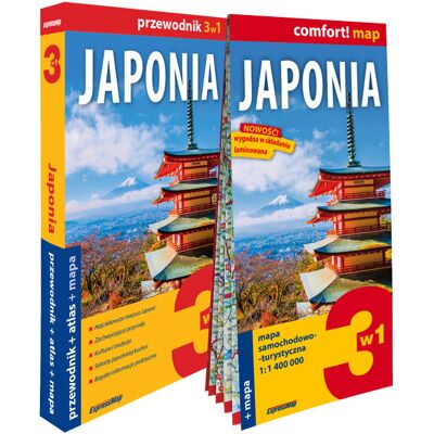 Japonia 3w1: przewodnik + atlas + mapa Japonia 3w1: przewodnik + atlas + mapa