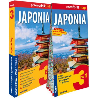 Japonia 3w1. Przewodnik + atlas + mapa Japonia 3w1. Przewodnik + atlas + mapa