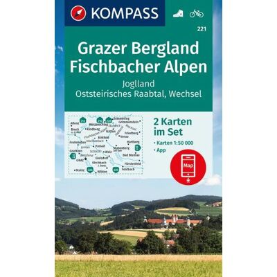 K 221 Grazer Bergland, Fischbacher Alpen (2 mapy) K 221 Grazer Bergland, Fischbacher Alpen (2 mapy)