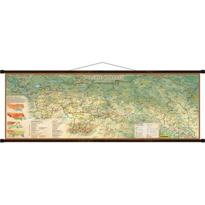 Karpaty Polskie mapa ścienna, 1:260 000, Compass Karpaty Polskie mapa ścienna, 1:260 000, Compass