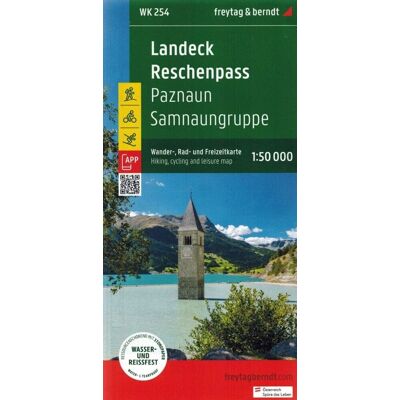 Landeck, przełęcz Reschen. Wodoodporna mapa turystyczna 1:50 000 Landeck, przełęcz Reschen. Wodoodporna mapa turystyczna 1:50 000