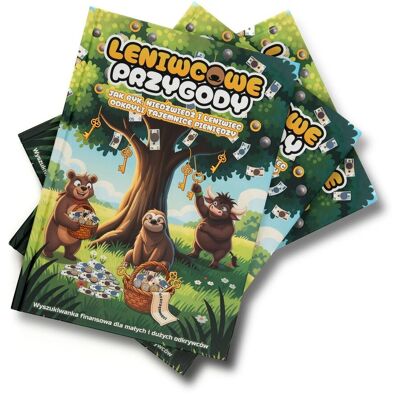 Leniwcowe Przygody - Wyszukiwanka finansowa dla dzieci 4-12 lat. Książka edukacyjna o pieniądzach Leniwcowe Przygody - Wyszukiwanka finansowa dla dzieci 4-12 lat. Książka edukacyjna o pieniądzach