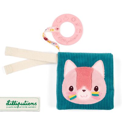 Lilliputiens Mini Książeczka Wielofunkcyjna Z Szeleszczącą Folią I Gryzakiem Kotka Jeanne 6m+ Lilliputiens Mini Książeczka Wielofunkcyjna Z Szeleszczącą Folią I Gryzakiem Kotka Jeanne 6m+