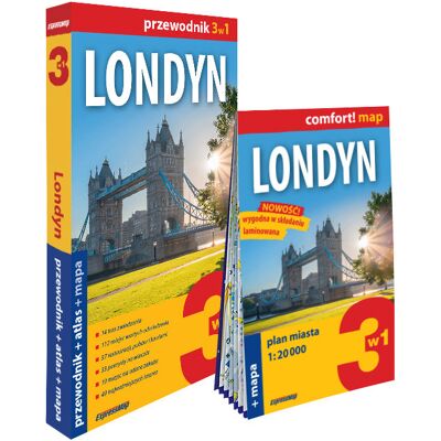 Londyn 3w1: przewodnik + atlas + mapa Londyn 3w1: przewodnik + atlas + mapa