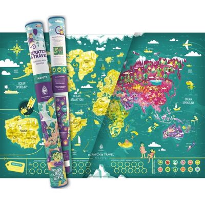Playprint Mapa zdrapka, Familijna Playprint Mapa zdrapka, Familijna