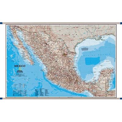 Meksyk Classic mapa ścienna polityczna 1:4 370 000, National Geographic Meksyk Classic mapa ścienna polityczna 1:4 370 000, National Geographic