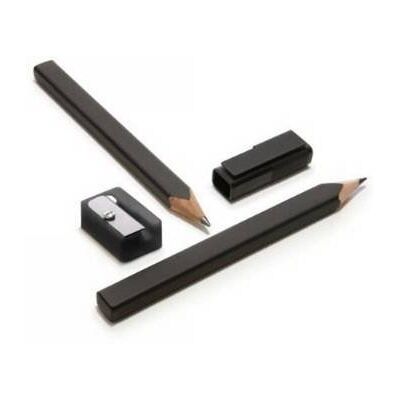 Moleskine, Zestaw Ołówków Z Temperówką, Czarny, 2b, 2 Sztuki Moleskine, Zestaw Ołówków Z Temperówką, Czarny, 2b, 2 Sztuki