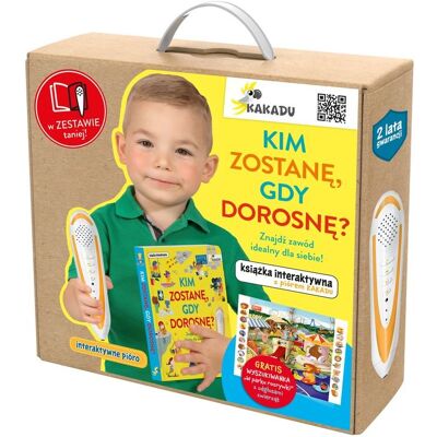 Mówiąca książka interaktywna „Kim zostanę, gdy dorosnę” zestaw z piórem Kakadu Mówiąca książka interaktywna „Kim zostanę, gdy dorosnę” zestaw z piórem Kakadu