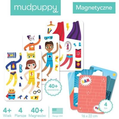 Mudpuppy Magnetyczne postacie Super dzieciaki 4+ Mudpuppy Magnetyczne postacie Super dzieciaki 4+