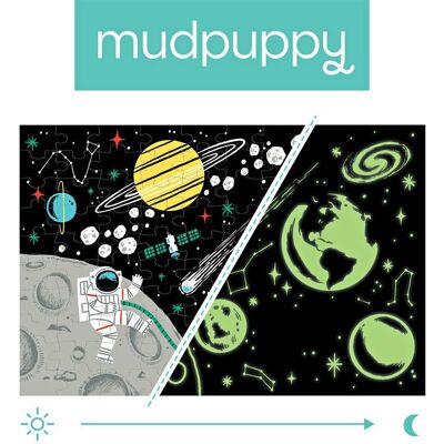 Mudpuppy, puzzle, Kosmos, świecące w ciemności, 100 el. Mudpuppy, puzzle, Kosmos, świecące w ciemności, 100 el.