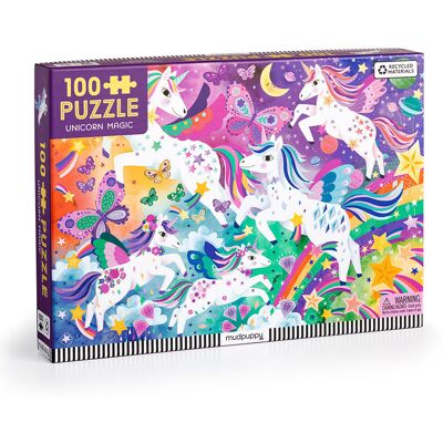 Mudpuppy Puzzle Magiczne jednorożce 100 elementów 5+ Mudpuppy Puzzle Magiczne jednorożce 100 elementów 5+