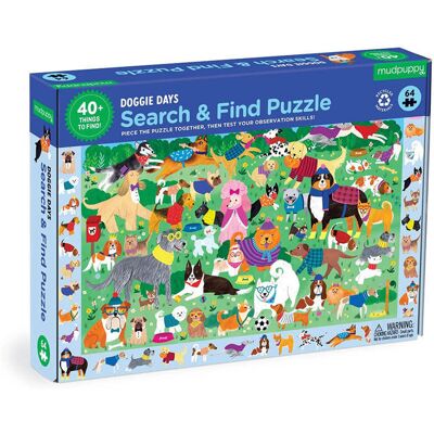 Mudpuppy Puzzle obserwacyjne Park dla psów 64 elementy 4+ Mudpuppy Puzzle obserwacyjne Park dla psów 64 elementy 4+