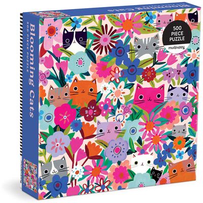 Mudpuppy Puzzle rodzinne Kwitnące kotki 500 elementów 8+ Mudpuppy Puzzle rodzinne Kwitnące kotki 500 elementów 8+