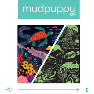 Mudpuppy, puzzle, rodzinne świecące w ciemności Ocean, 500 el. Mudpuppy, puzzle, rodzinne świecące w ciemności Ocean, 500 el.