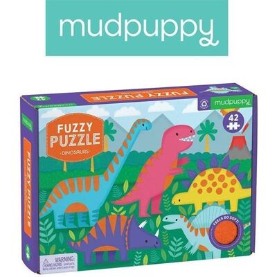 Mudpuppy, puzzle sensoryczne z miękkimi aplikacjami Dinozaury Mudpuppy, puzzle sensoryczne z miękkimi aplikacjami Dinozaury