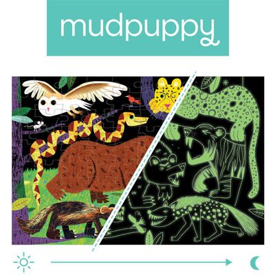 Mudpuppy, puzzle, świecące w ciemności Drapieżniki lądowe, 100 el. Mudpuppy, puzzle, świecące w ciemności Drapieżniki lądowe, 100 el.