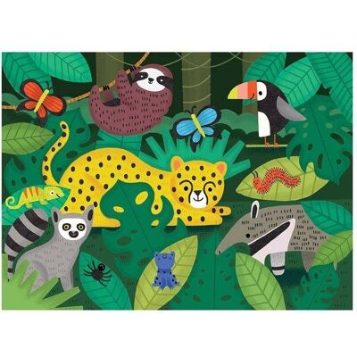 Mudpuppy, puzzle, z miękkimi aplikacjami Tropikalny las, 42 el. Mudpuppy, puzzle, z miękkimi aplikacjami Tropikalny las, 42 el.