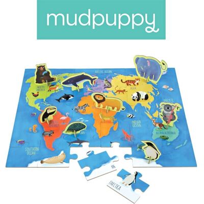 Mudpuppy, puzzle, Zwierzęta Świata, zestaw, 36 el. Mudpuppy, puzzle, Zwierzęta Świata, zestaw, 36 el.