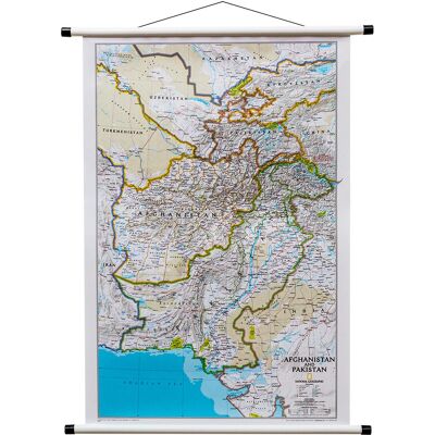 National Geographic, Afganistan, Pakistan Classic mapa ścienna polityczna, 1:3 363 301 National Geographic, Afganistan, Pakistan Classic mapa ścienna polityczna, 1:3 363 301