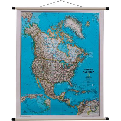National Geographic, Ameryka Północna Classic mapa ścienna polityczna, 1:14 009 001 National Geographic, Ameryka Północna Classic mapa ścienna polityczna, 1:14 009 001