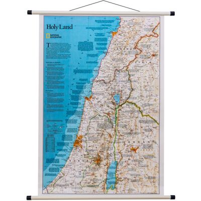 National Geographic, mapa ścienna polityczna Ziemia Święta Classic, 1:405 500 National Geographic, mapa ścienna polityczna Ziemia Święta Classic, 1:405 500