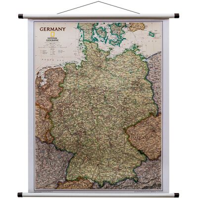 National Geographic, Niemcy Executive mapa ścienna polityczna, 1:1 375 001 National Geographic, Niemcy Executive mapa ścienna polityczna, 1:1 375 001