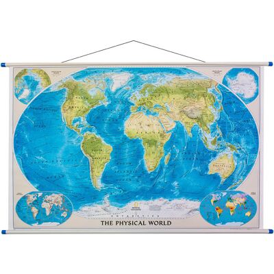 National Geographic, Świat mapa ścienna fizyczna, 1:35 842 001 National Geographic, Świat mapa ścienna fizyczna, 1:35 842 001