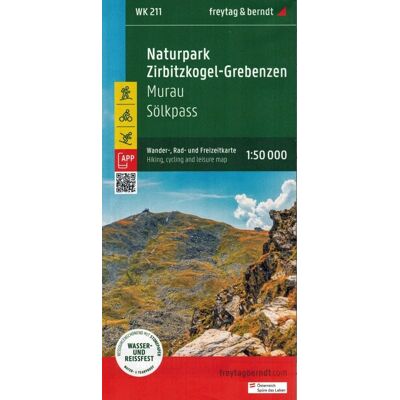 Naturpark Zirbitzkogel-Grebenzen. Wodoodporna mapa turystyczna WK 211 Naturpark Zirbitzkogel-Grebenzen. Wodoodporna mapa turystyczna WK 211