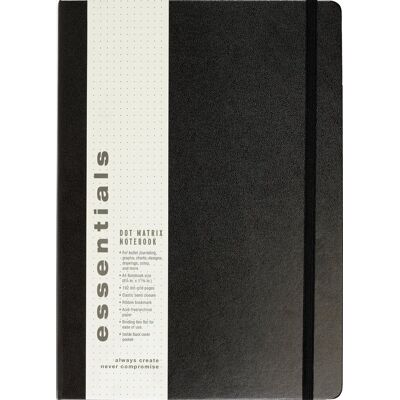 Notatnik Essentials, Peter Pauper Press, A4, Czarny Notatnik Essentials, Peter Pauper Press, A4, Czarny