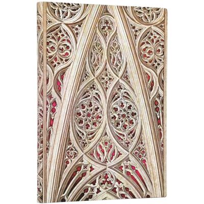 Paperblanks Notatnik w linie Vault of the Milan Cathedral (Burgundy), Duomo de Milano Midi Paperblanks Notatnik w linie Vault of the Milan Cathedral (Burgundy), Duomo de Milano Midi