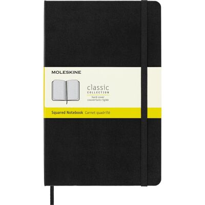 Notes Moleskine Classic L (13x21cm) W Kratkę, Twarda Oprawa, Czarny Notes Moleskine Classic L (13x21cm) W Kratkę, Twarda Oprawa, Czarny