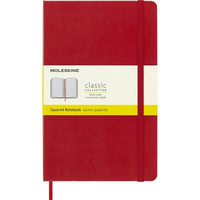 Notes Moleskine Classic L (13x21cm) W Kratkę, Twarda Oprawa, Czerwony Notes Moleskine Classic L (13x21cm) W Kratkę, Twarda Oprawa, Czerwony