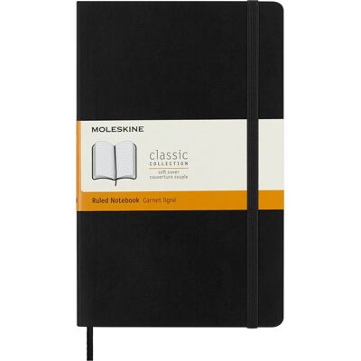 Notes Moleskine Classic L (13x21cm) W Linie, Miękka Oprawa, Czarny Notes Moleskine Classic L (13x21cm) W Linie, Miękka Oprawa, Czarny