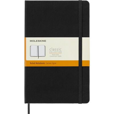 Notes Moleskine Classic L W Linie, Twarda Oprawa, Czarny, Format A5 Notes Moleskine Classic L W Linie, Twarda Oprawa, Czarny, Format A5