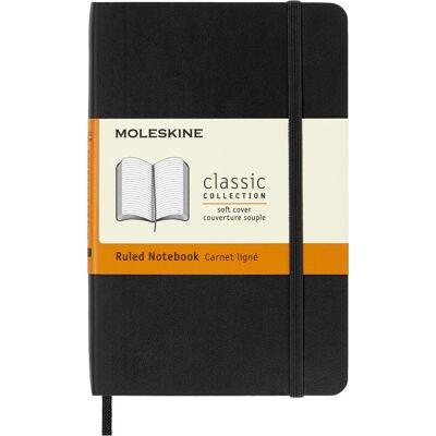 Notes Moleskine Classic P (9x14cm) W Linie, Miękka Oprawa, Czarny Notes Moleskine Classic P (9x14cm) W Linie, Miękka Oprawa, Czarny
